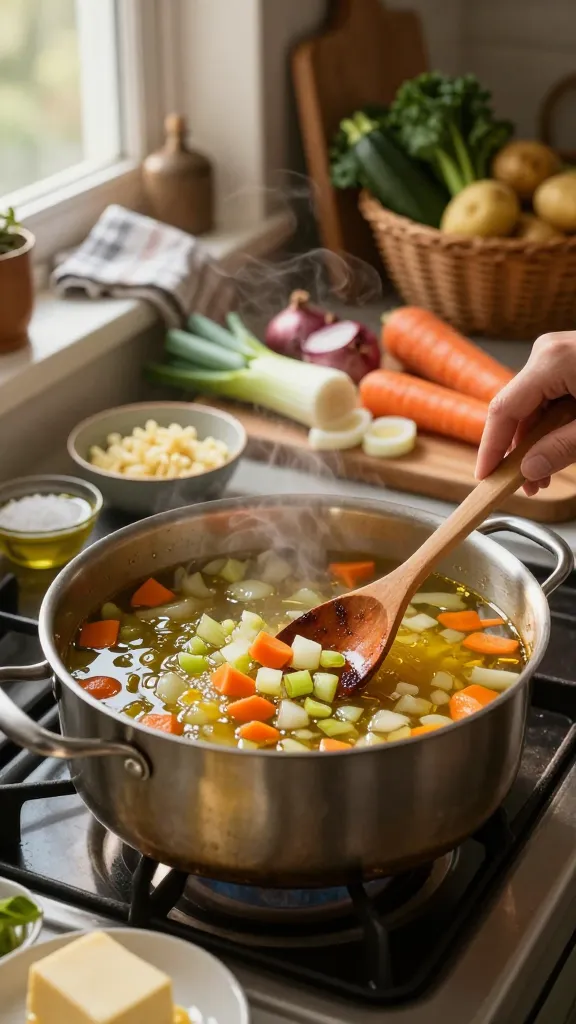 Leftover Vegetable Soup — Easy Cozy Fall Dinner Tonight Item 1