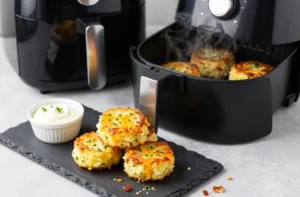 Home Crispy Leftover Mashed Potato Cakes in the Air Fryer