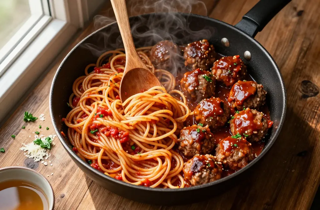 Turn Last Night’S Leftover Spaghetti and Meatballs for Four Into Wow