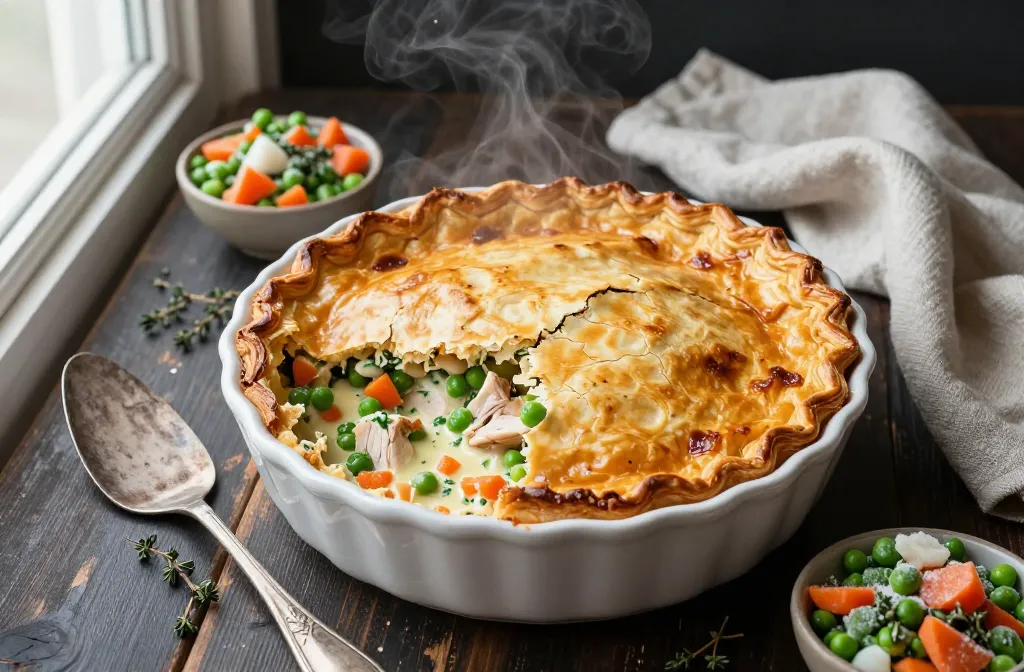Leftovers Glow Up: Turkey Pot Pie Casserole Bake