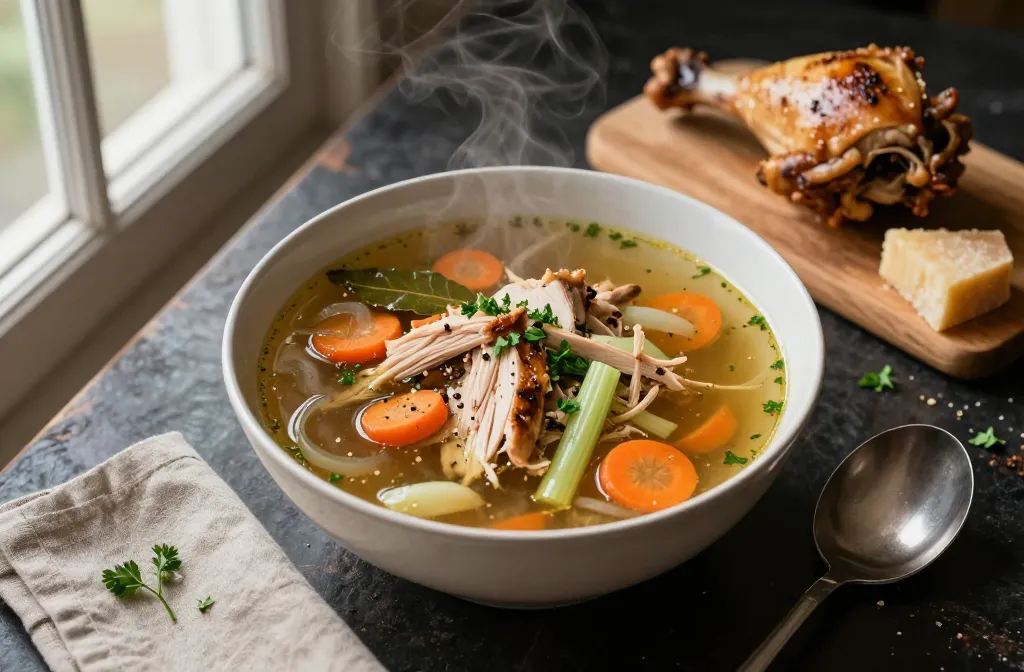 Leftover Rotisserie Chicken Soup That Tastes Like Magic