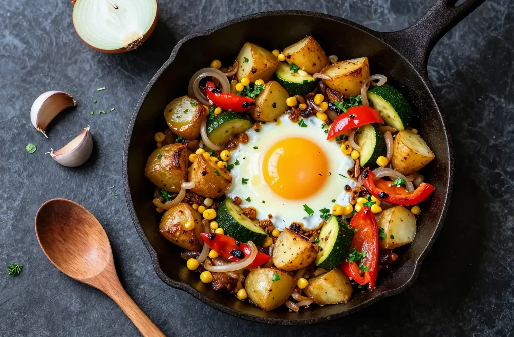 Leftover Vegetable Hash That Slaps From Fridge Scraps