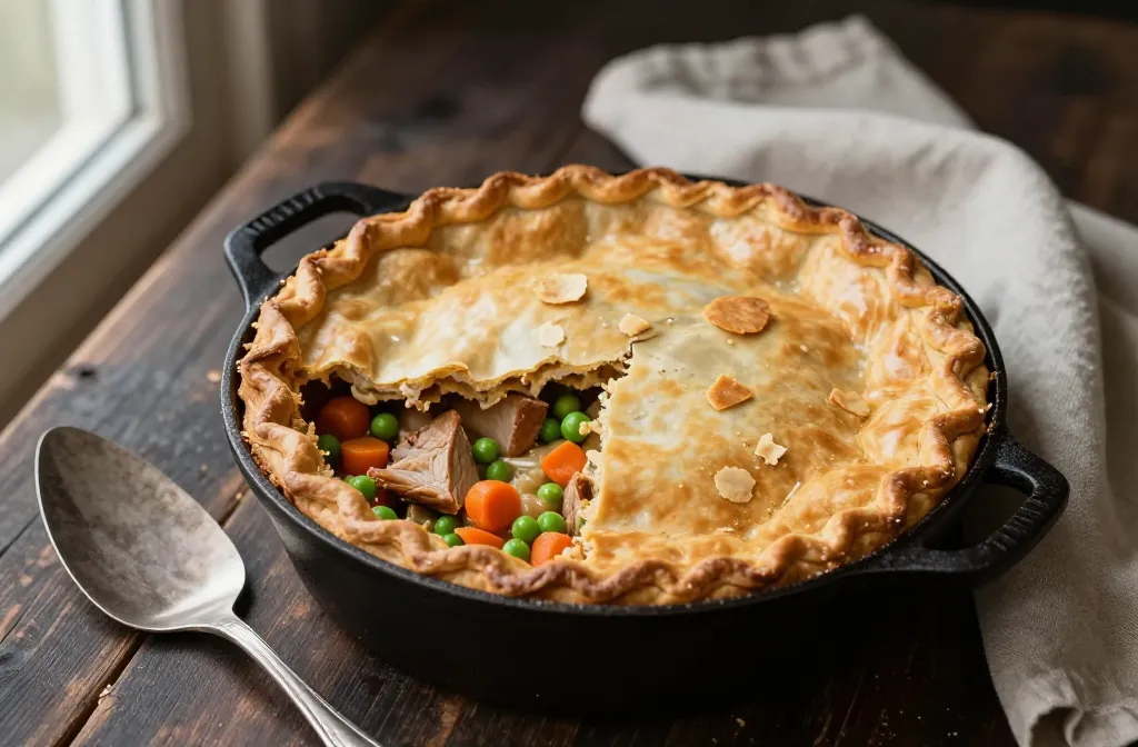 Gluten Free Turkey Pot Pie That Actually Flakes