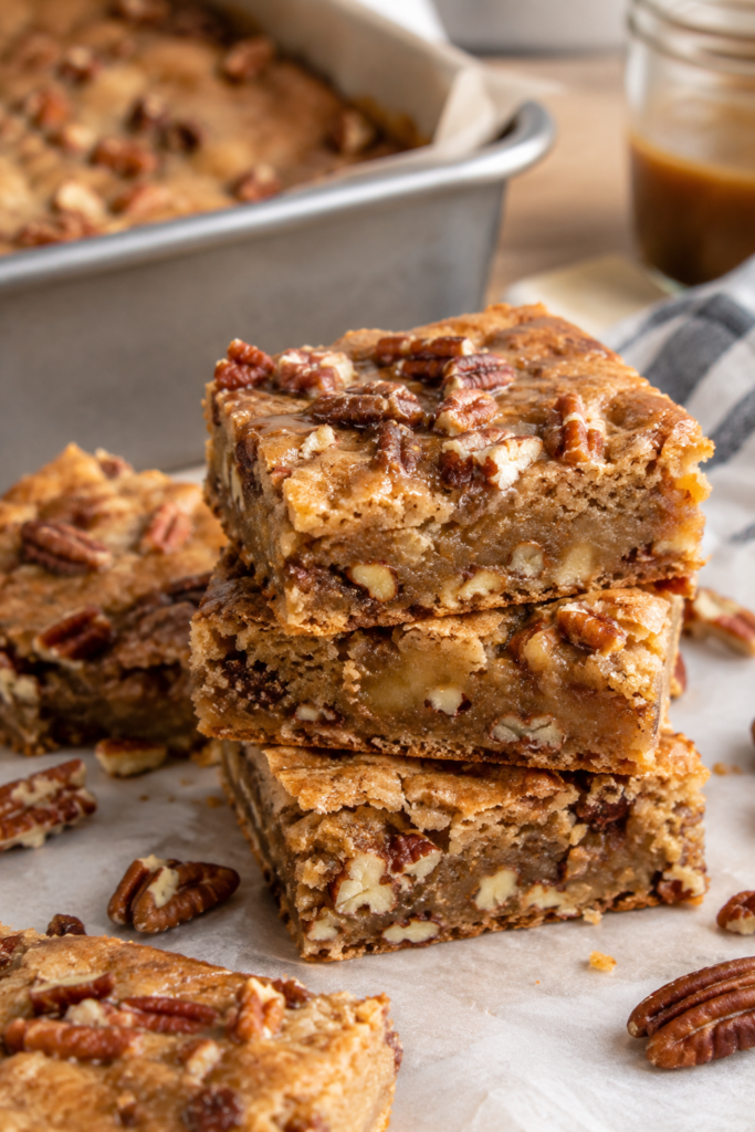 chatgpt maple pecan blondies with brown butter