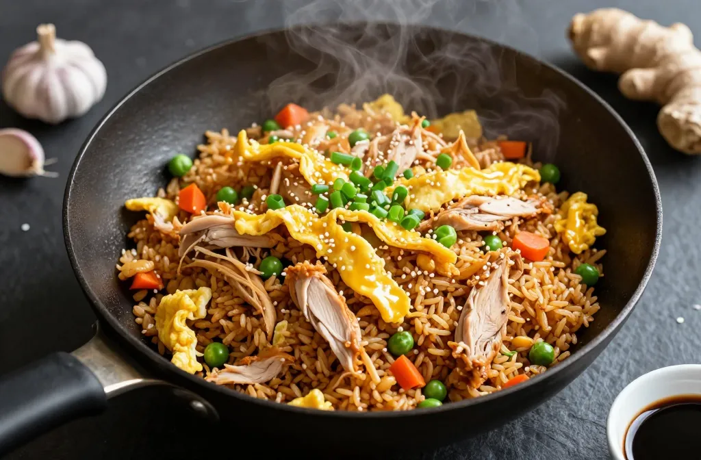 Crispy 10-Minute Leftover Chicken Fried Rice Recipe