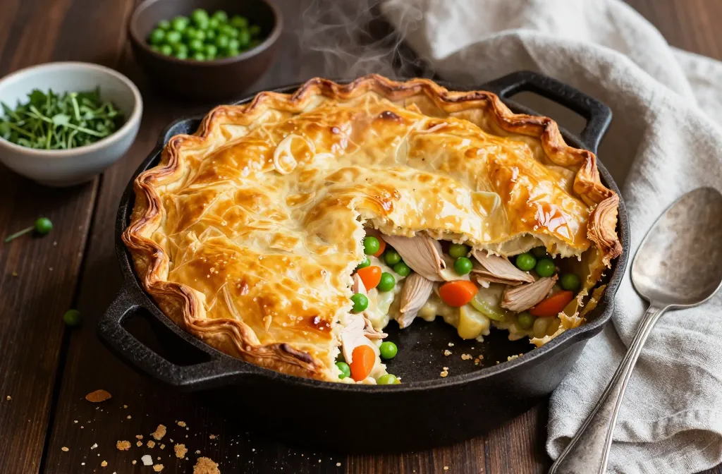Crispy Cozy Leftover Turkey Pot Pie Recipe That Wows