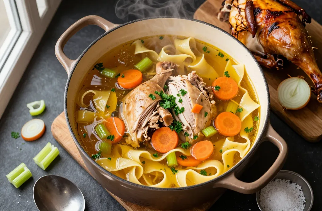Leftover Rotisserie Chicken Soup That Tastes Like Sunday