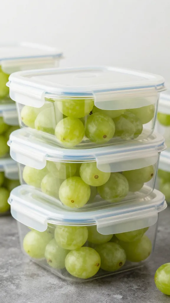 Turkey salad meal-prep containers with celery and grapes