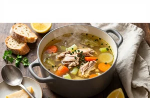 Cozy Leftover Turkey Soup Recipe Feeds a Crowd Tonight