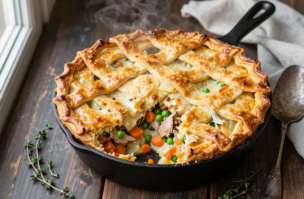Coziest Leftover Turkey Pot Pie Recipe Ever