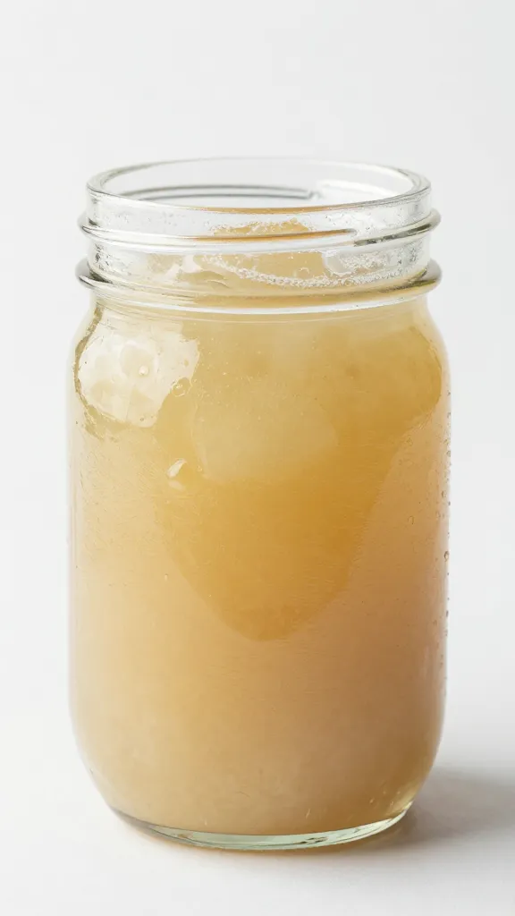 Soup in mason jars, headspace shown for freezing
